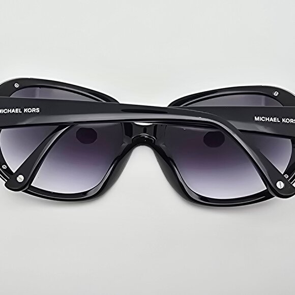 Michael Kors MKS205 Beverly Hills Black Frame Grey Gradient Lens Sunglasses 59mm main image 4